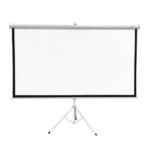 100" Tripod Projector Screen 16:9 (221 x 125 cm) | Portable Projection Screen for Home, Office, Outdoor & Event Use | Easy Setup | Matte White