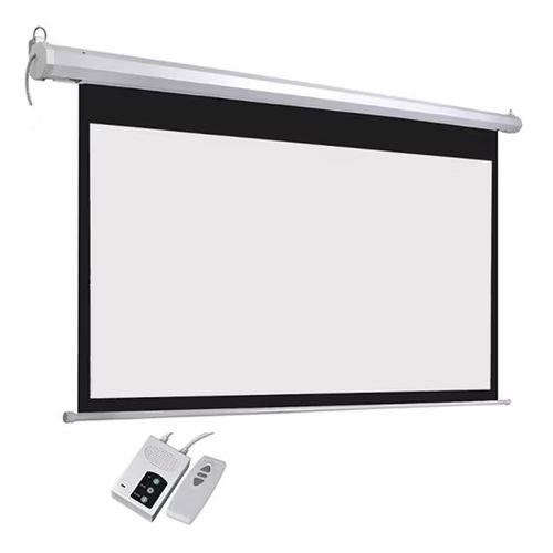 150" Electric Projector Screen Matte White With Remote Control | 16:9 HD Ratio (332cm x 186cm) | Premium Home & Office Projection