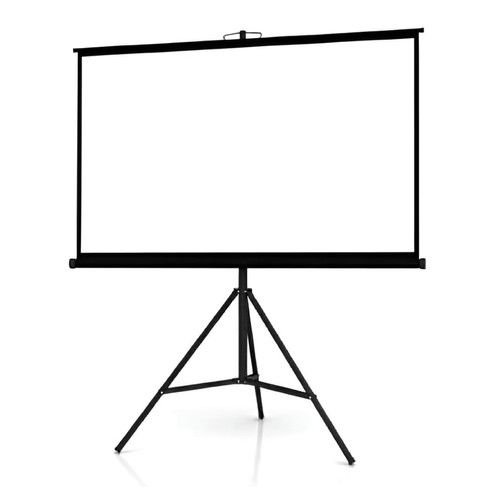 96" x 96" Tripod Matte White Projector Projection Screen (244cm x 244cm) | Portable Projection Solution | Lightweight Tripod Stand | Wide Viewing Angle