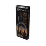 Amplify 1.2m AUX Cable AMP-20002-BK | High-Quality Audio Transfer | Durable Braided Design | Universal 3.5mm Compatibility