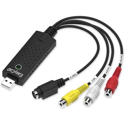 Easy Capture USB 2.0 Video Adapter With Audio | VHS to Digital Converter | USB Video Capture Card | Plug & Play | Kenya