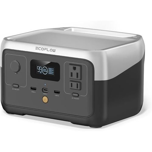 EcoFlow RIVER 2 Portable Power Station 256Wh LiFePO4 Battery 300W | Mobile Clean Energy | Fast Recharge | Lightweight Design | Off-Grid & Emergency Power