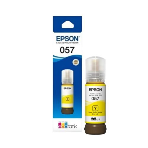 Epson 057 Yellow Ink Cartridge | High-Yield | Genuine Epson Quality | Vivid Color Printing | For Epson EcoTank Series