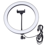 JMary 10" Ring Light Kit FM-536A with Adjustable Tripod Stand | Flexible Lighting for Content Creation, Photography, and Video | 3 Light Modes & Remote Control