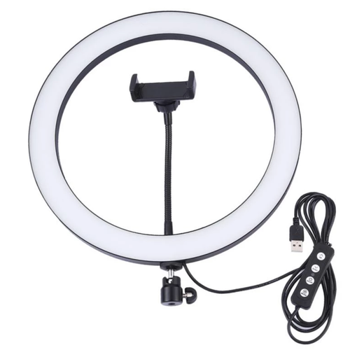 JMary 10" Ring Light Kit FM-536A with Adjustable Tripod Stand | Flexible Lighting for Content Creation, Photography, and Video | 3 Light Modes & Remote Control