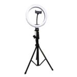JMary 10" Ring Light Kit FM-536A with Adjustable Tripod Stand | Flexible Lighting for Content Creation, Photography, and Video | 3 Light Modes & Remote Control - Image 2