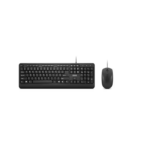 Lenovo 160 Wired Combo GX31L52655 | Keyboard and Mouse Combo | Plug and Play | Spill-resistant | Durable Design