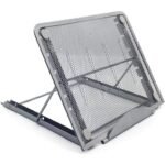 Light Pad Metal Stand Mesh-Ventilated Laptop Stand | Ergonomic & Adjustable | Portable Aluminum Cooling Stand | Anti-Slip | Wide Compatibility - Image 4