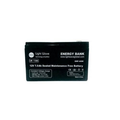 Lightwave UPS BATTERY 12V-7AH/20HR | Deep Cycle Sealed Lead Acid | Reliable Backup Power for UPS Systems
