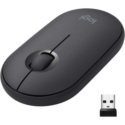 Logitech Pebble M350 Wireless Mouse | Slim, Silent, Portable Bluetooth Mouse | 18-Month Battery Life | Multi-Device Support