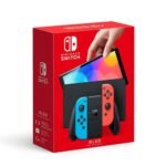 Nintendo Switch Console OLED Model with Neon Red & Neon Blue Joy-Con | 7-Inch OLED Display | Enhanced Audio | 64GB Storage | Versatile Gaming Experience