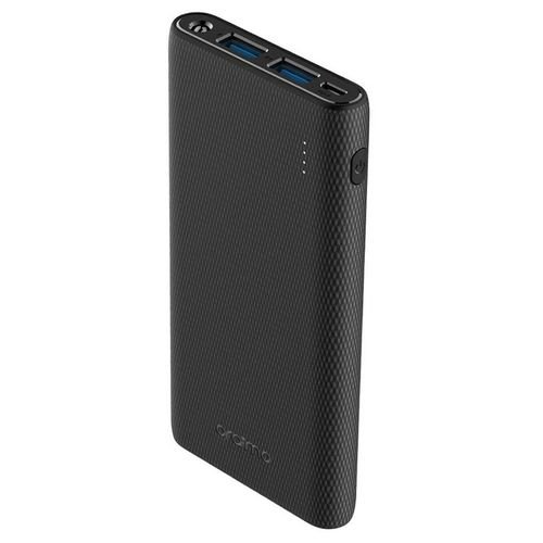 Oraimo Power Bank 10000mAh OPB-P110D | Slim & Portable | Dual USB Output | Fast Charging | Black