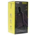 PIXOR 40,000mAh Power Bank (148Wh, 22.5W) | 3 Built-in Cables (USB-C, Lightning, Micro USB) | 4 Outputs | PixorPB-40225BK | Ultra High Capacity & Fast Charging - Image 4