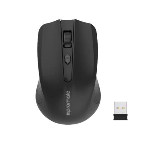 Promate Clix-8 Ergonomic 2.4GHz Wireless Optical Mouse | Precision Control | Adjustable DPI | Long Battery Life | Plug & Play | Kenya