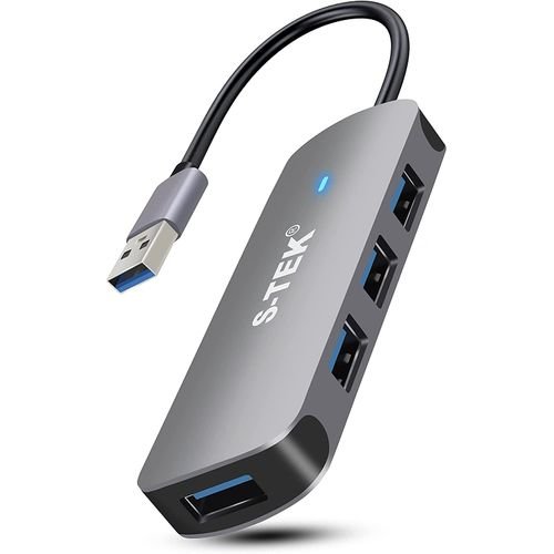 S-TEK Type-C 3.0 4-Port Hub | High-Speed USB Expansion | Universal Compatibility | Ultra-Portable Design