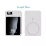 S-TEK Wireless Magnetic Portable Power Bank With Smart LED Display | Fast Charging | 10000mAh Capacity | Magnetic Wireless Charging | Multi-Device - Image 2