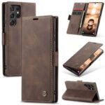 Samsung Galaxy S22 Ultra Retro Flip Leather Cover | Premium Shockproof Protection | Magnetic Closure | Card Slots | Elegant Business Style