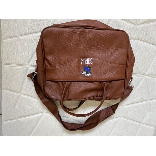 Saruk Branded Leather Laptop Side Bag | Premium Office & Travel Carry Solution | Stylish Messenger Bag for Professionals