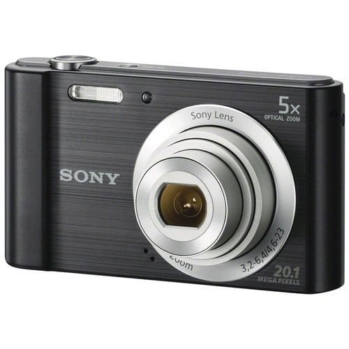 Sony Cyber Shot DSC-W800 Digital Camera Black | 20.1MP | 5x Optical Zoom | HD Recording | Compact Point & Shoot