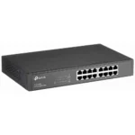 TP-Link TL-SG1016D 16-Port Gigabit Rackmount Network Switch | High-Performance 10/100/1000Mbps | Plug and Play, Energy Efficient, Fanless