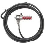 Targus DEFCON T-Lock Combination Cable Laptop Lock | Security for Laptops & Devices | 2m Steel Cable | Resettable 4-Digit Combination | Universal Compatibility - Image 2