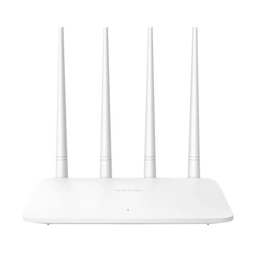 Tenda F6 Wireless & WiFi N300 Easy Setup Router | 4 External Antennas | 300Mbps | Plug & Play | Parental Control