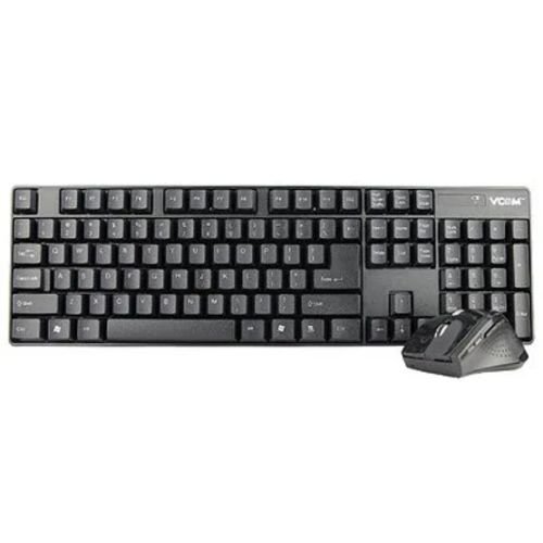 VCOM DK201 Wireless Keyboard Mouse Combo | 2.4GHz Wireless Connectivity | Plug & Play | Ergonomic Design | Durable Keycaps