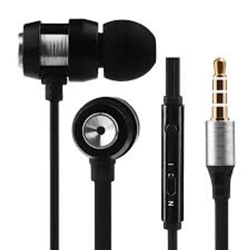 Volkano Alloy Series Metal Earphone – Silver VK-1007-SL | Premium Wired Earphones | Enhanced Sound & Durability | In-Line Microphone