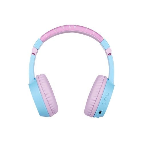 Volkano Disney Frozen Padded Bluetooth Headphones | Kids Wireless Headset | Built-in Mic | Foldable & Adjustable | Parental Volume Limiting | Official Disney Princess Design