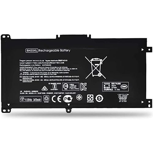 HP BK03XL Rechargeable Li-Polymer Battery Replacement 11.55V 41.7Wh (3 Cells) for HP Pavilion 14-ba153c | High-Performance Laptop Battery | Reliable Power Backup | Long Battery Life