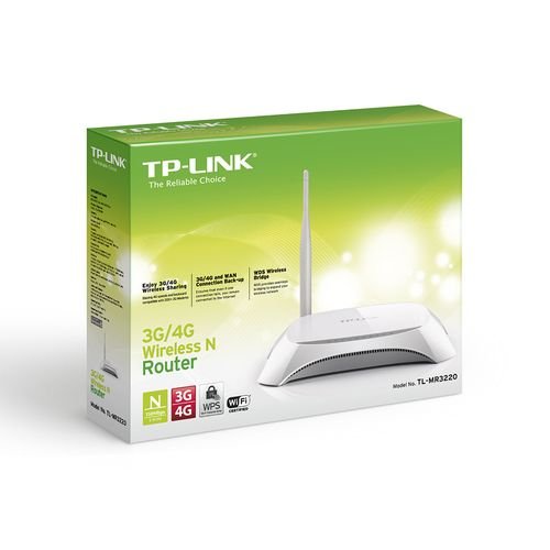 TP-Link TL-MR3220 3G/4G Wireless N Router | 150Mbps Speed | Multi-Mode Connectivity | Plug & Play Internet Sharing | White